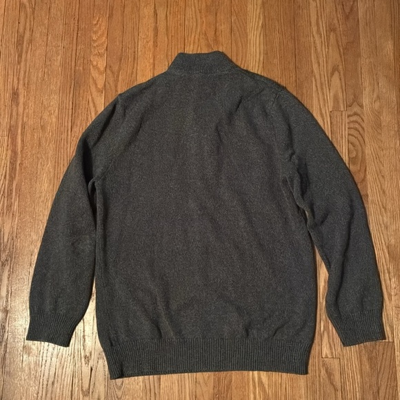 Denver Hayes Dark Gray Zip-Up Sweater - Picture 7 of 12
